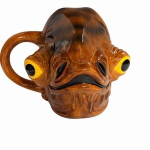 Star Wars Admiral Ackbar Mug Cup Ceramic 3D Sculpted Vandor Large 20oz New